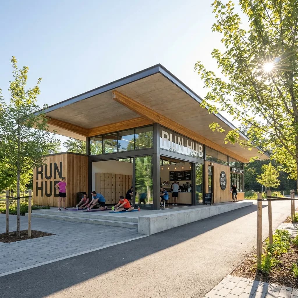 Забег в Гагаринском парке